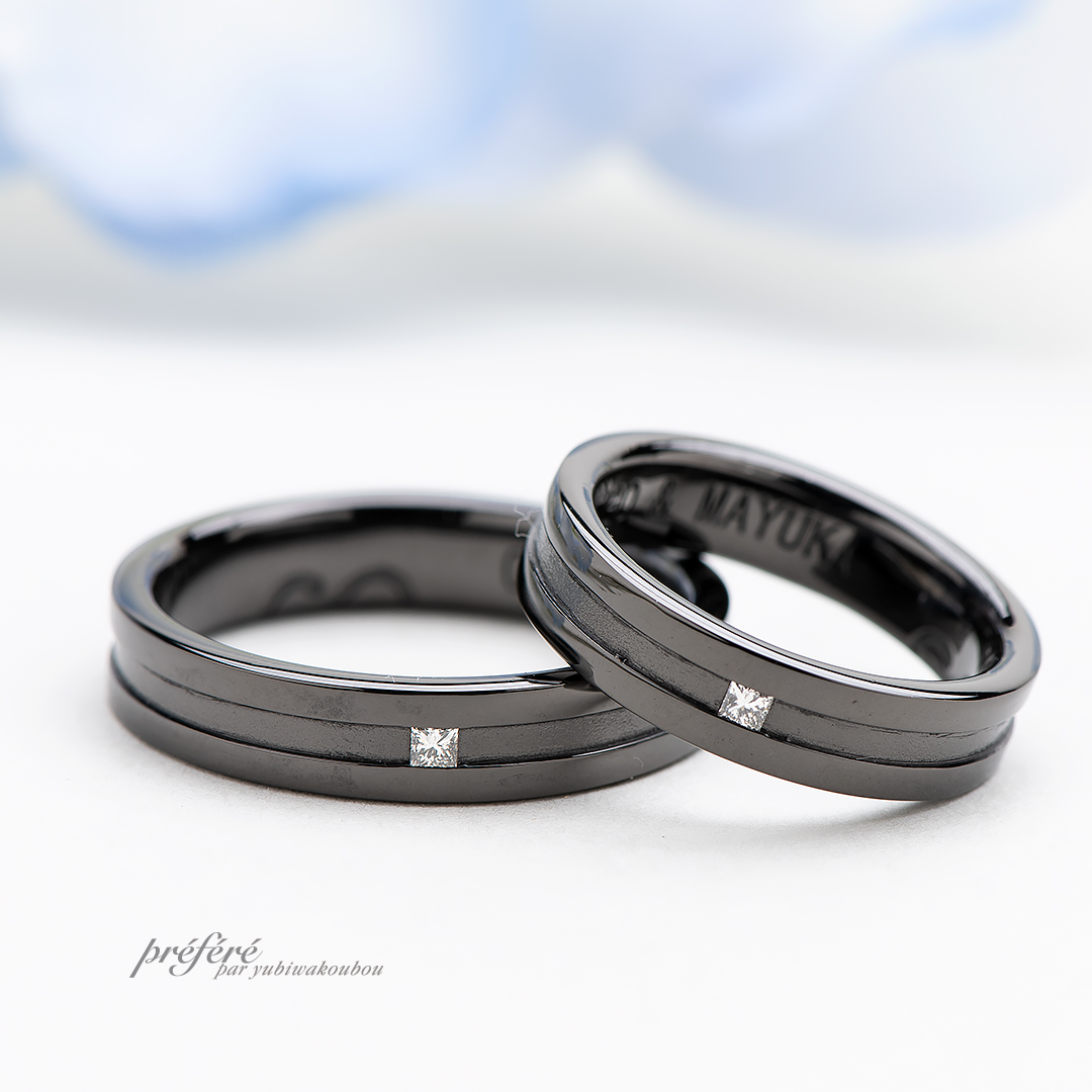 ブラックリングの結婚指輪